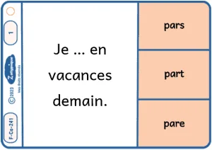Conjuguer les verbes du 3e groupe en sst au présent