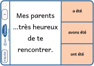 Conjuguer être au passé composé