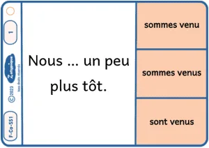 Conjuguer les verbes avec l'auxiliaire être au passé composé