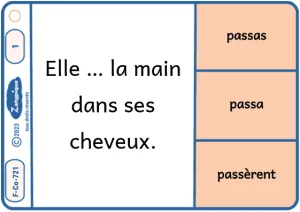 Conjuguer les verbes du 1er groupe au passé simple