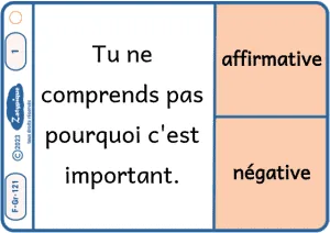Dire si une phrase est affirmative ou négative