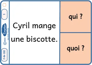 Répondre à la question SV puis qui ou quoi