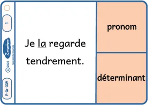 Distinguer pronom COD placé devant le verbe et déterminant défini