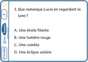 Répondre à des questions explicites sur un texte de 15 lignes QCM 2