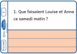 Répondre à des questions explicites sur un texte d'une page en rédigeant la réponse 3