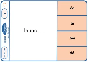 Écrire les mots terminés en ée té tié