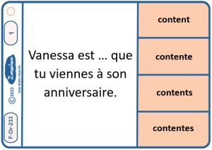Réaliser l’accord de l’adjectif lorsqu’il est attribut ou apposé