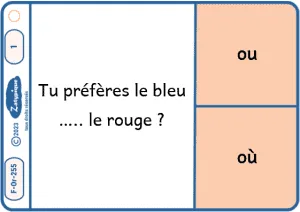 Distinguer ou et où