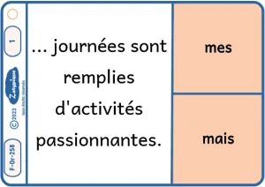 Distinguer mes et mais