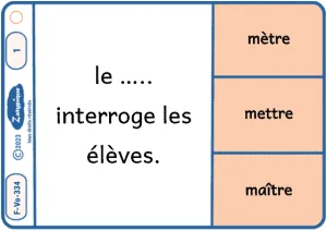 Distinguer les homonymes selon leur sens 4