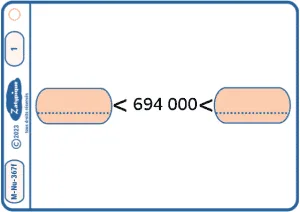 Encadrer des nombres jusqu’au million à la centaine de mille près