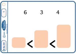 Ordonner 3 nombres jusqu'à 10 du plus petit au plus grand