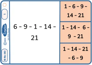 Ordonner 5 nombres jusqu'à 30 dans l'ordre croissant