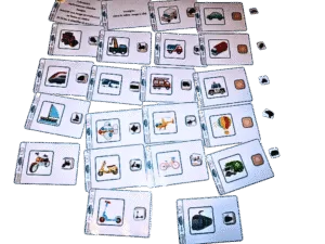 Associer une image en couleurs à sa forme en ombre véhicules